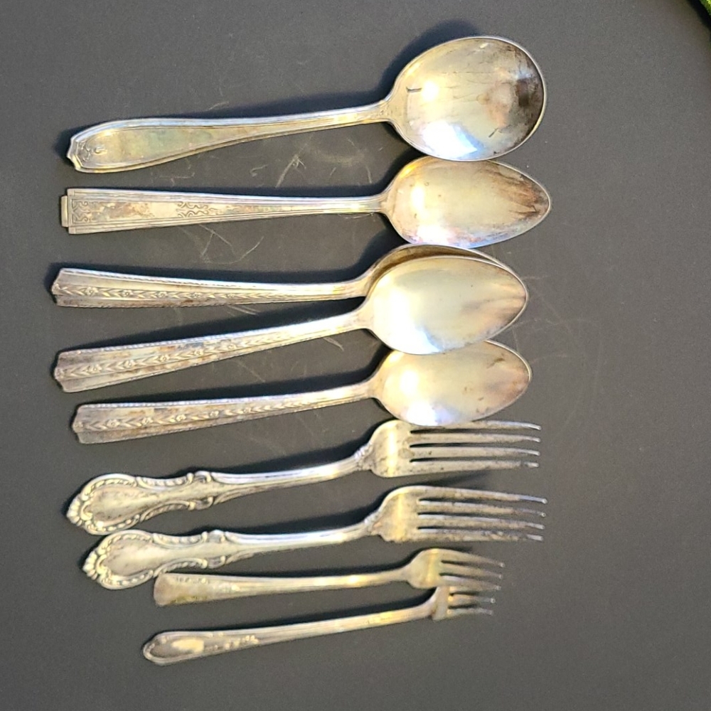 Silver plated utensils